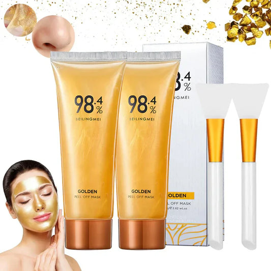 24K Gold Peel Off Mask – Instant Facial at Home 💥 Buy 1 Get 1 Free
