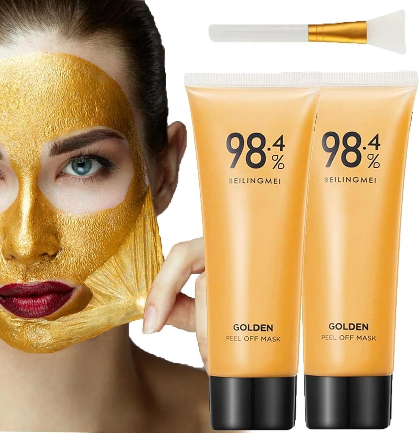 24K Gold Peel Off Mask – Instant Facial at Home 💥 Buy 1 Get 1 Free